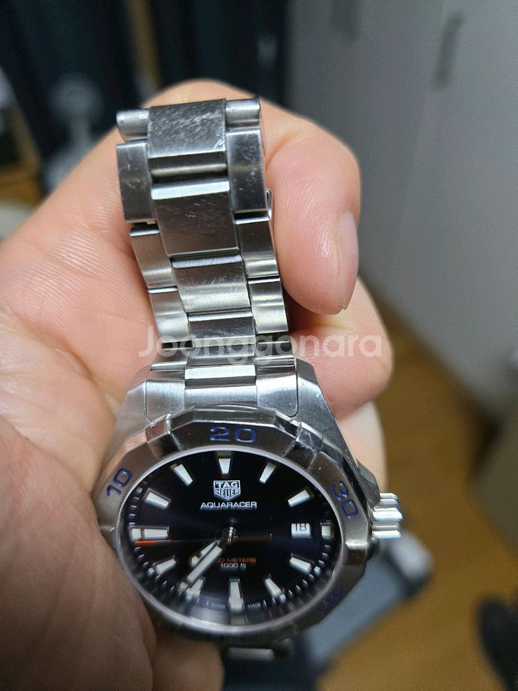 태그호이어 아쿠아레이서300 쿼츠 청판 41mm 명보--4