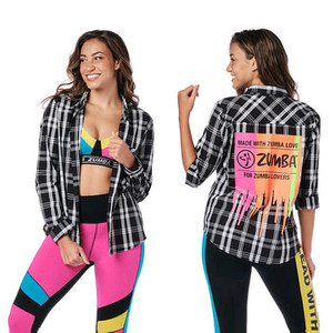 줌바웨어 남방 xs 1회착용