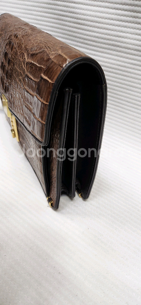 탠디 블랙라벨 오리지널 악어가죽 클러치백. 손가방--1