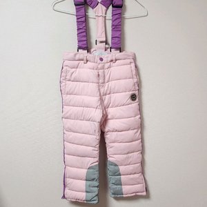 130사이즈 웰튼 인디핑크 보라멜빵 스키복 하의 바지