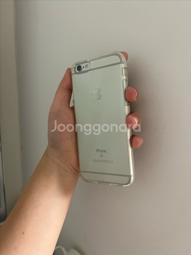 아이폰 6s 실버 하자없음 배터리 100 64gb--0