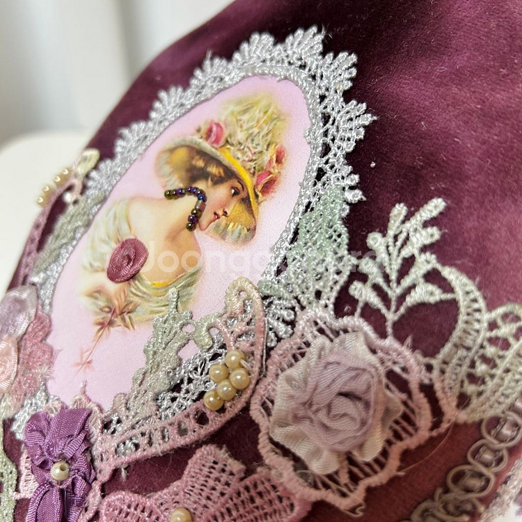 새상품)엔틱한 벨벳 오브제 4종 세트--5