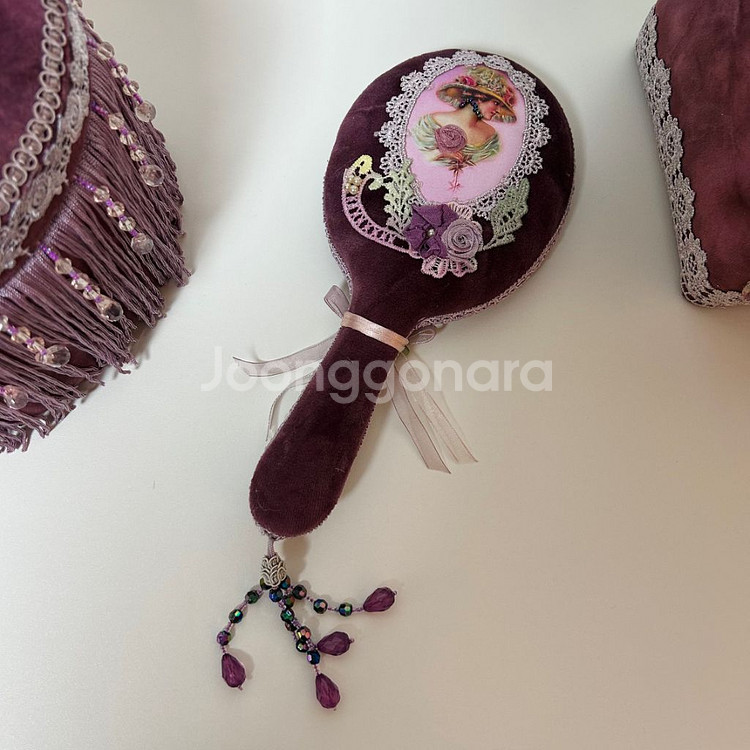 새상품)엔틱한 벨벳 오브제 4종 세트--8