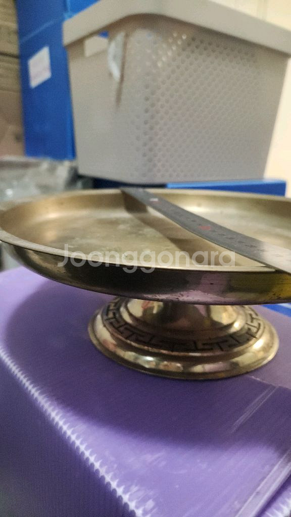 유기그릇 쟁반(지름 29cm)--0