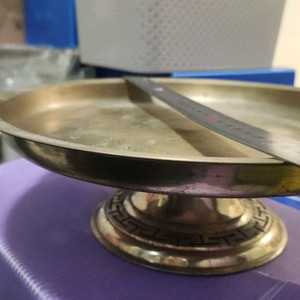 유기그릇 쟁반(지름 29cm)