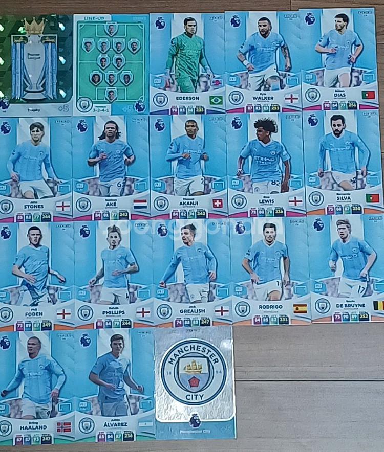 (23/24) EPL 파니니 축구카드 153장--0