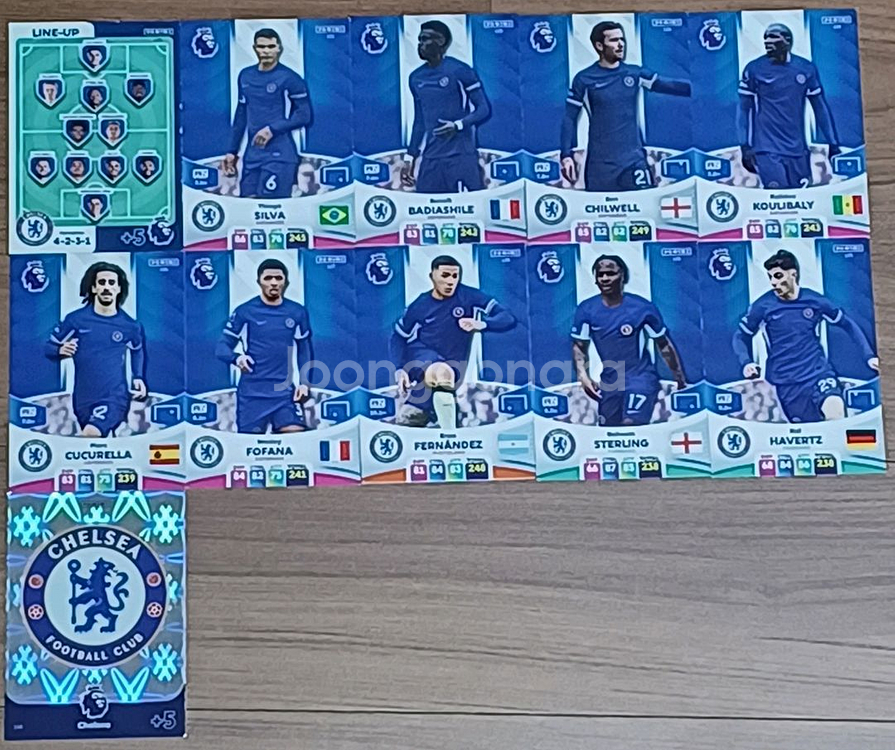 (23/24) EPL 파니니 축구카드 153장--2