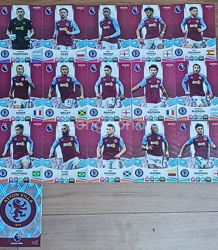 (23/24) EPL 파니니 축구카드 153장--6