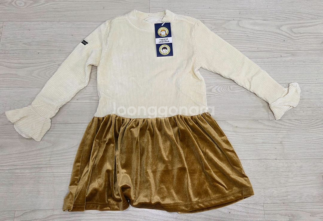 새상품)여아 피치기모원피스120--0