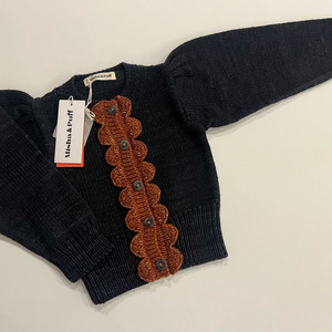 미샤앤퍼프 미드나잇 스칼럽가디건 4-5y