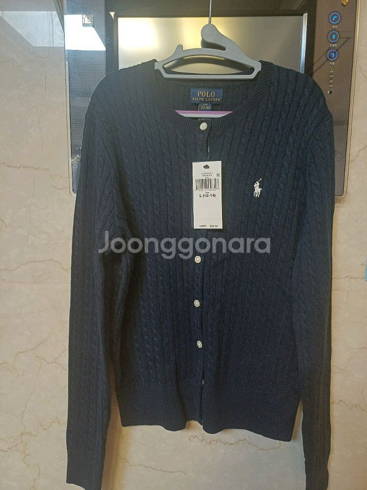 폴로 랄프로렌 꽈배기 가디건 키즈--1