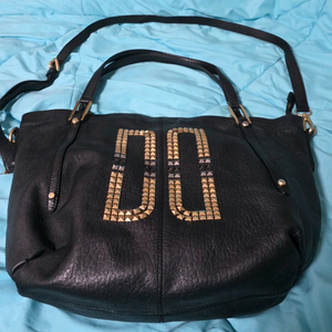 닥스 DD로고 금박로고 가죽 숄더겸 크로스백