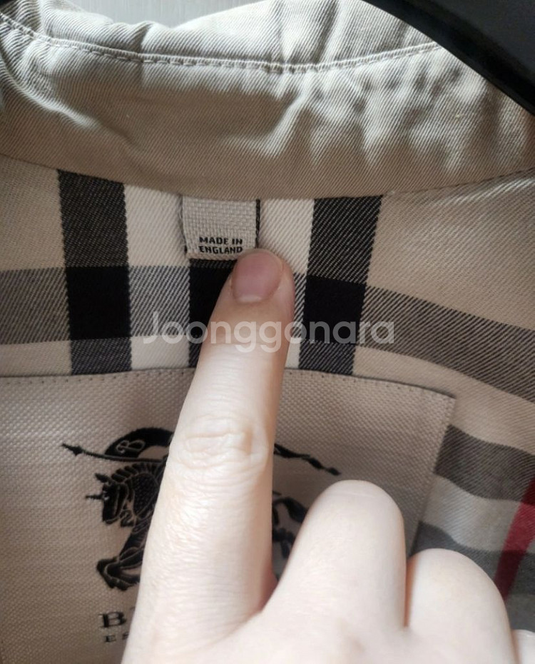 버버리 정품 트렌치코트 10y--4