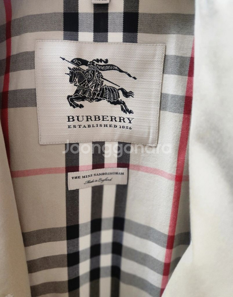 버버리 정품 트렌치코트 10y--3