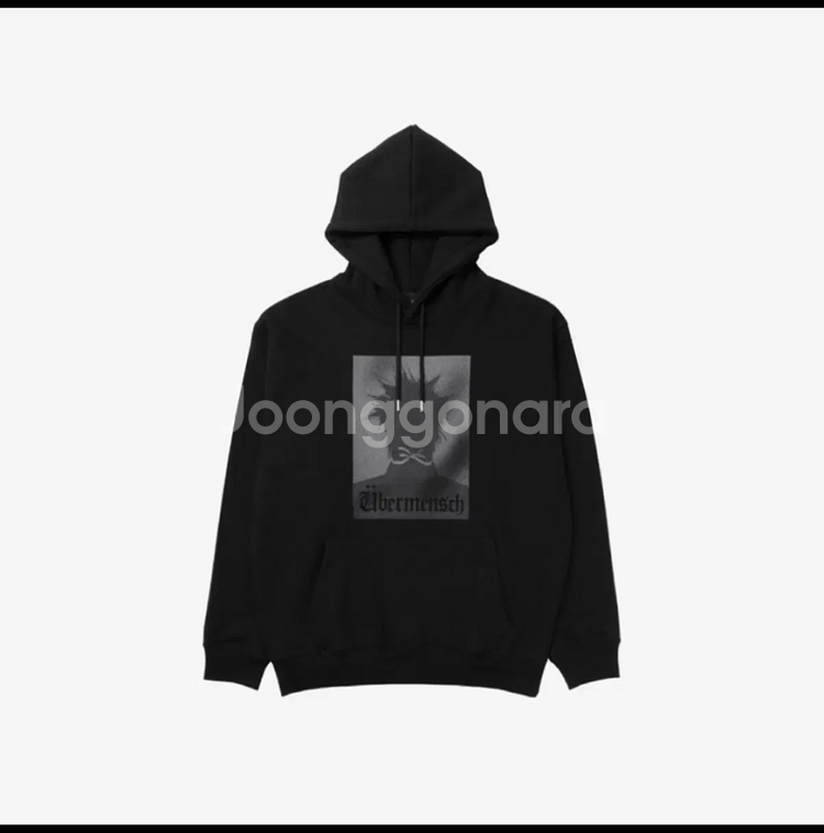 [미개봉] 지드래곤 콘서트 위버맨쉬 후드티 블랙--0