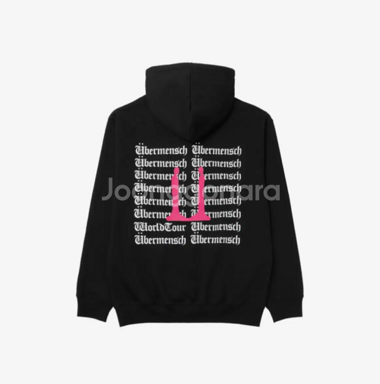 [미개봉] 지드래곤 콘서트 위버맨쉬 후드티 블랙--1