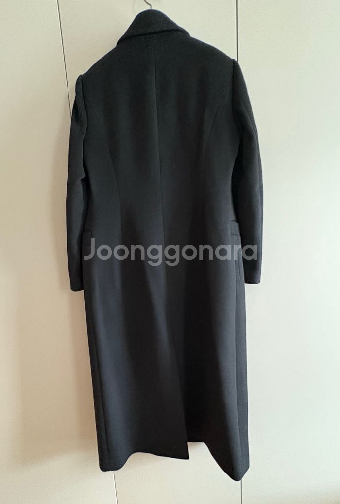 모조에스핀 캐시미어100 블랙 롱코트--1