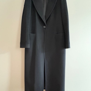 모조에스핀 캐시미어100 블랙 롱코트