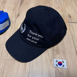 땡큐캡 국가유공자 후원 모자 검정색