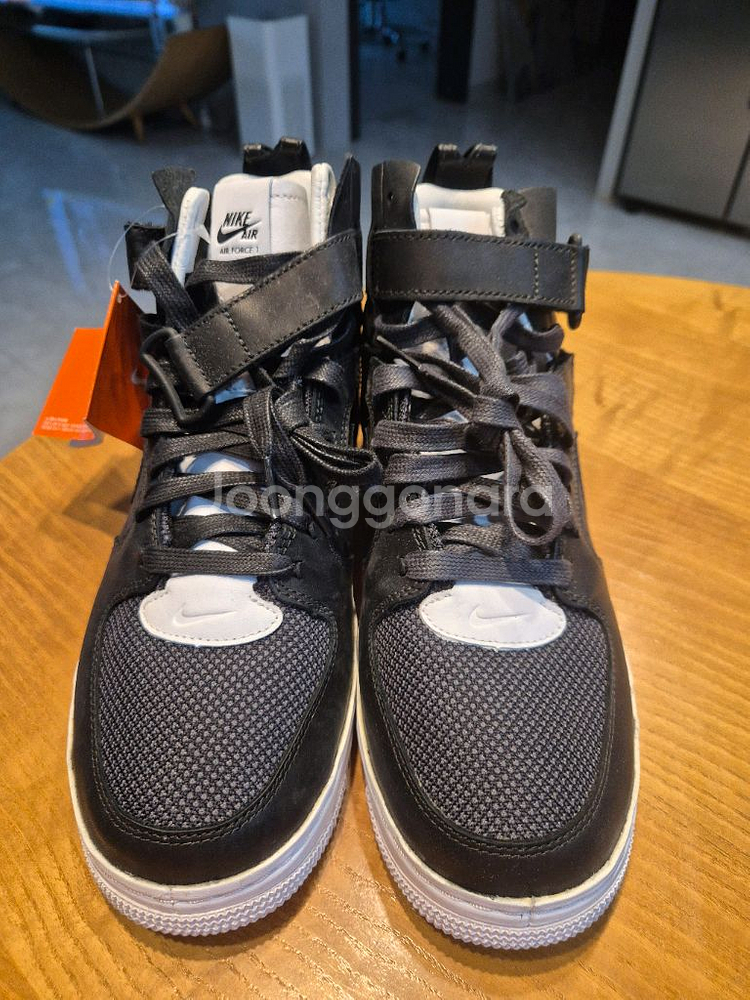 (새상품)소가죽나이키에어포스1하이 검정 260--0