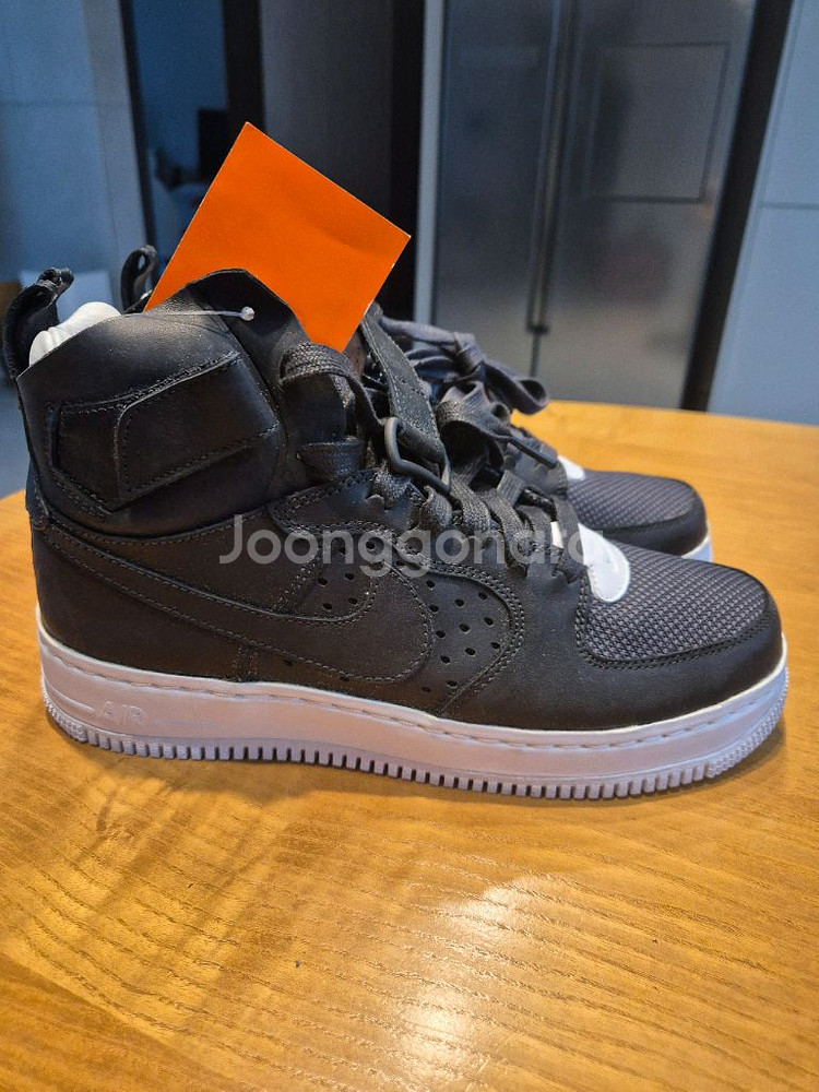 (새상품)소가죽나이키에어포스1하이 검정 260--1