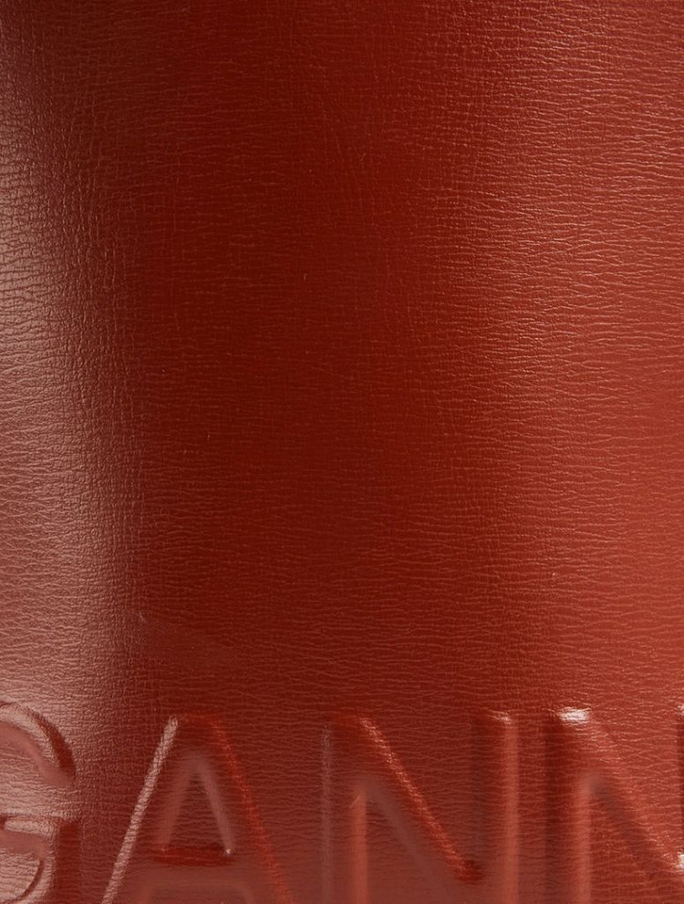 GANNI 가니 브라운레더 미니백 숄더백 크로스백 폰백--7