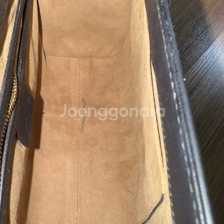 구찌 GG 캔버스 수프림 패드락 탑 핸들백 가방 블랙--5