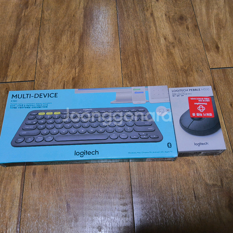 로지텍 키보드 k380 + 페블 마우스 m350 미개봉--0