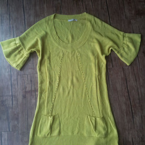 55 66 니트 퍼 롱티 롱베스트 7부 5부 나인티식