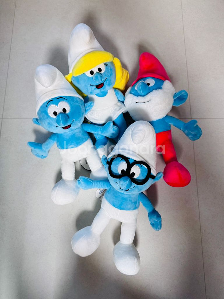 스머프 인형, 중형인형, 스머프 4종 일괄 우선 판매--0