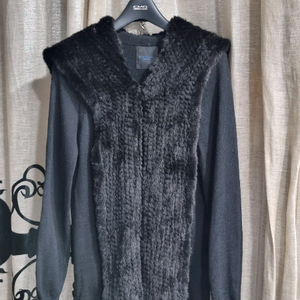 크레숑 밍크후드 가디건55