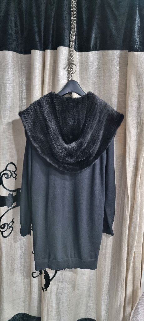 크레숑 밍크후드 가디건55--2