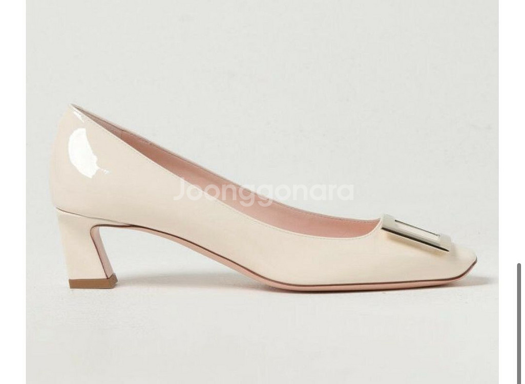 로저비비에트럼펫 미들힐 새상품급 37.5 급처--1