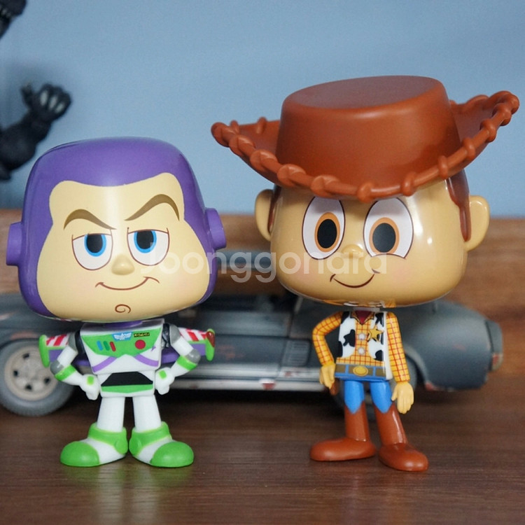 토이스토리 우디 앤 버즈 조립식 대두 피규어 2종세트--0