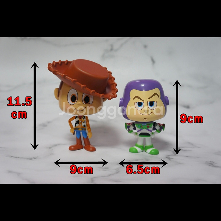 토이스토리 우디 앤 버즈 조립식 대두 피규어 2종세트--3