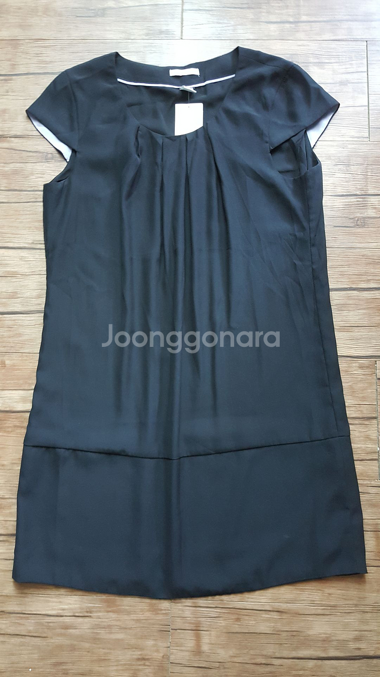 55 66 반팔 롱티 쉬폰티 블랙 마리에끌레르 샤트--3