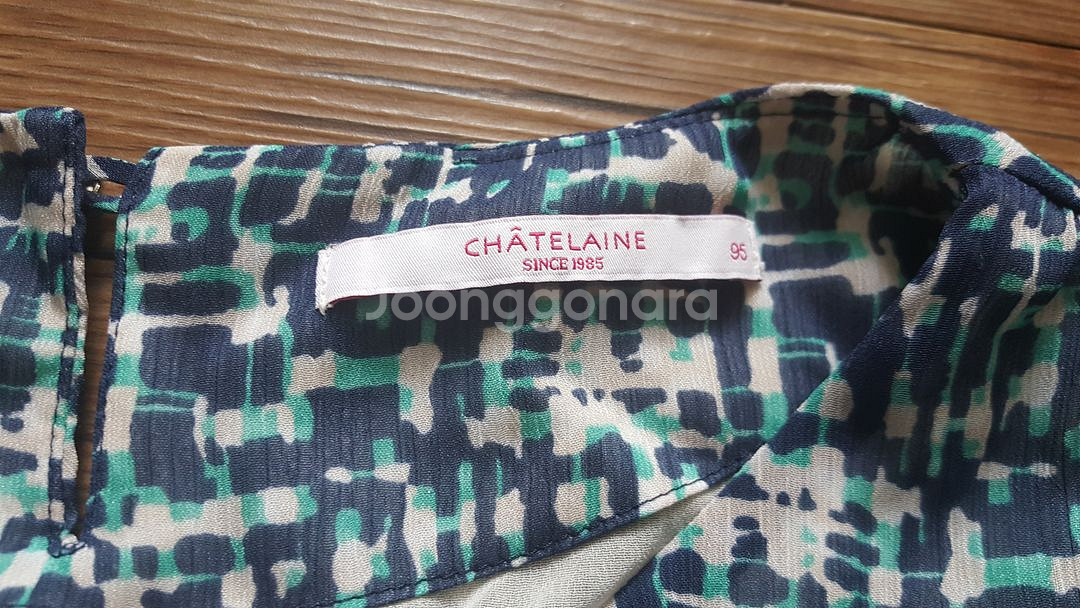 55 66 반팔 롱티 쉬폰티 블랙 마리에끌레르 샤트--9