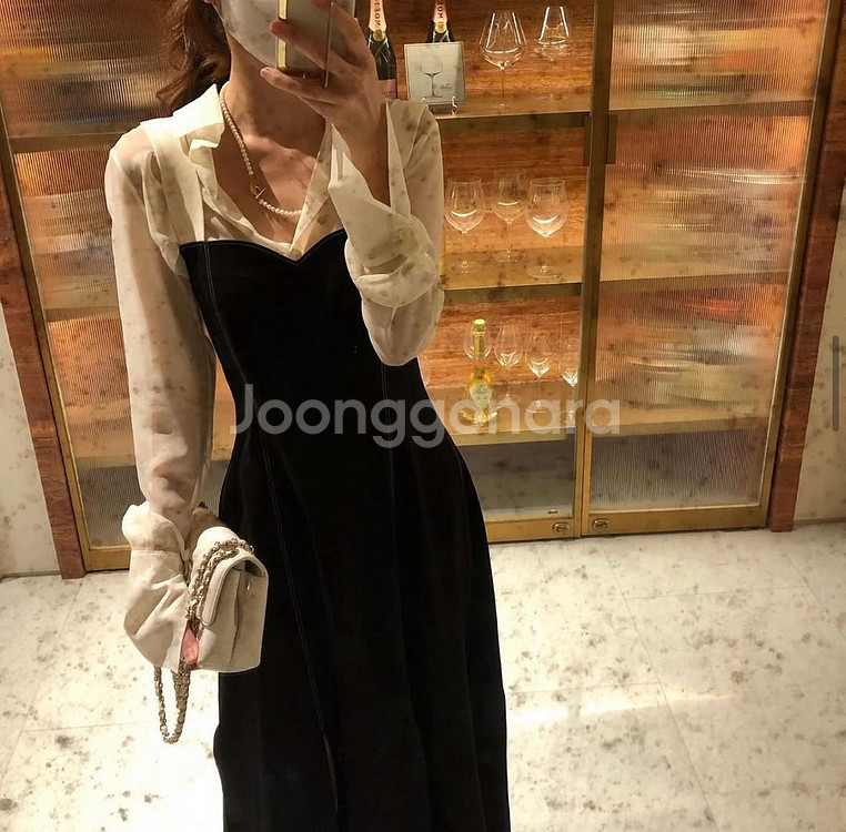 레하 시스루 오간자 블라우스--5