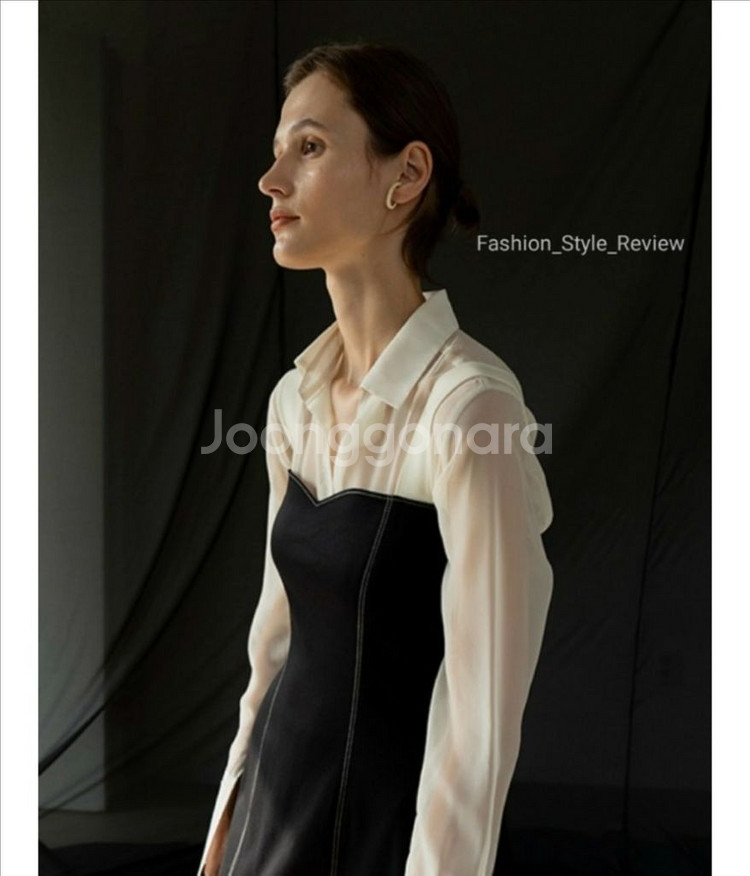 레하 시스루 오간자 블라우스--7