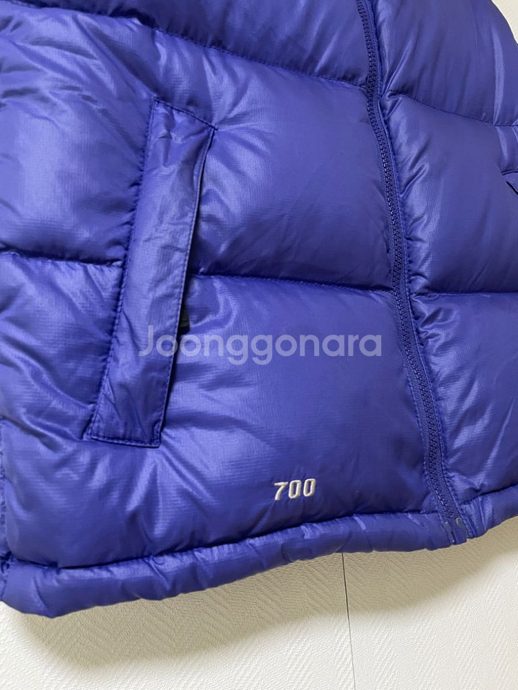 노스페이스 700 눕시 패딩조끼 퍼플xs--3