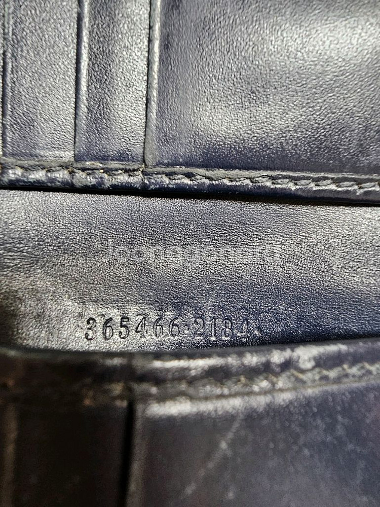 (정품) 구찌 시그니처 시마반지갑/네이비/개인--4