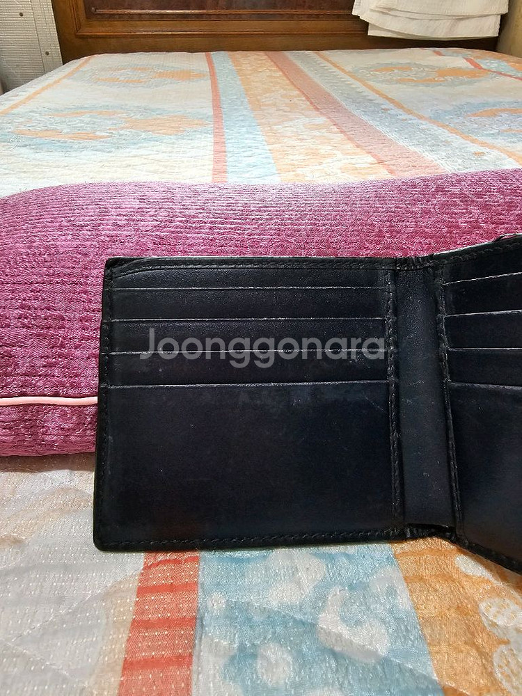 (정품) 구찌 시그니처 시마반지갑/네이비/개인--1