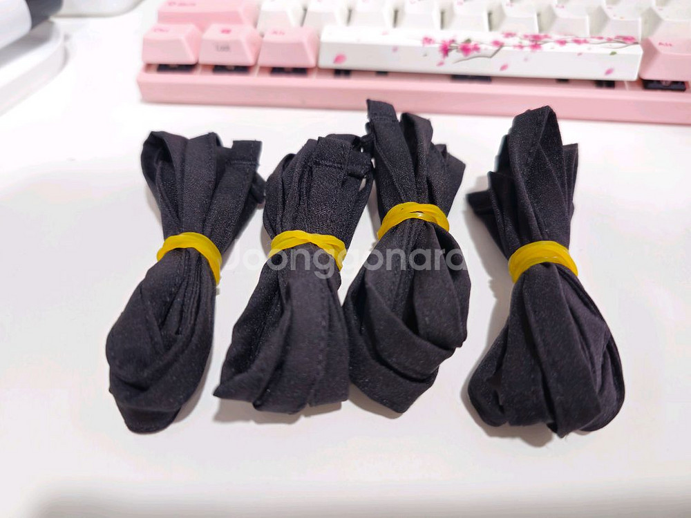 짱짱한 고무줄바지 스판 고무줄 블랙 거의 새상품--0