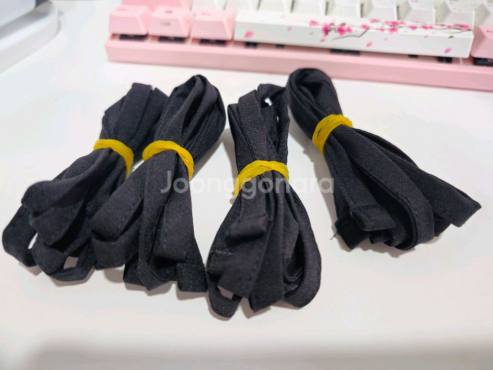 짱짱한 고무줄바지 스판 고무줄 블랙 거의 새상품--1