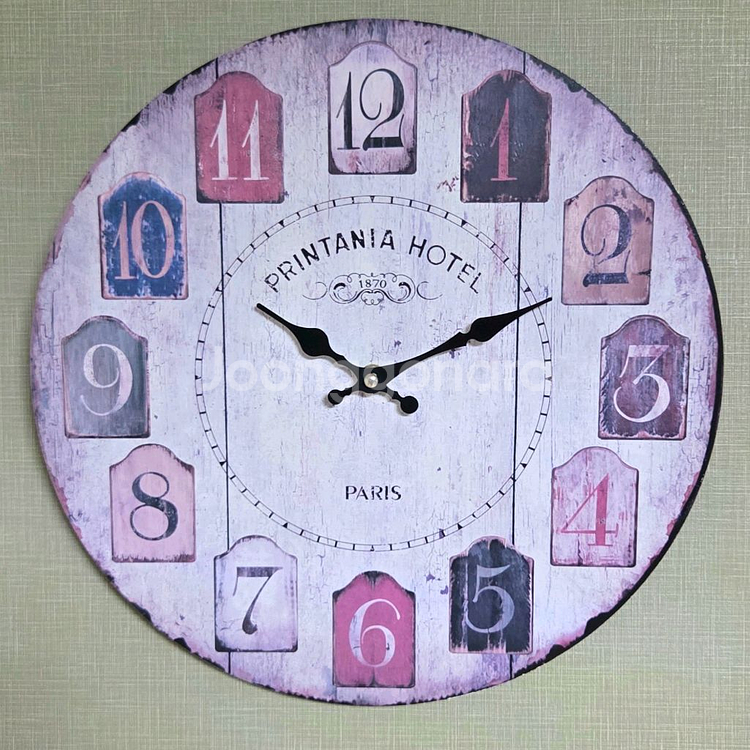 [미사용] 앤틱 스타일 벽걸이 시계--0