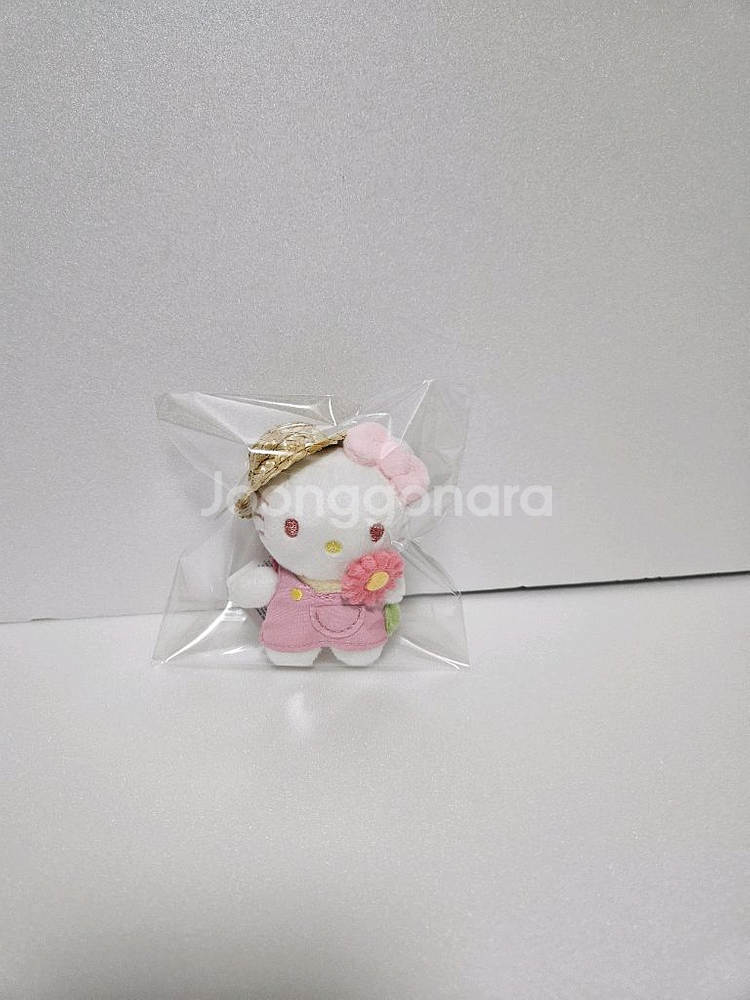 헬로키티 핑크 가든 키링 인형--0