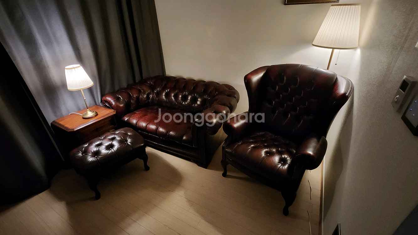 영국 체스터필드 엔틱 빈티지 소파 쇼파--9