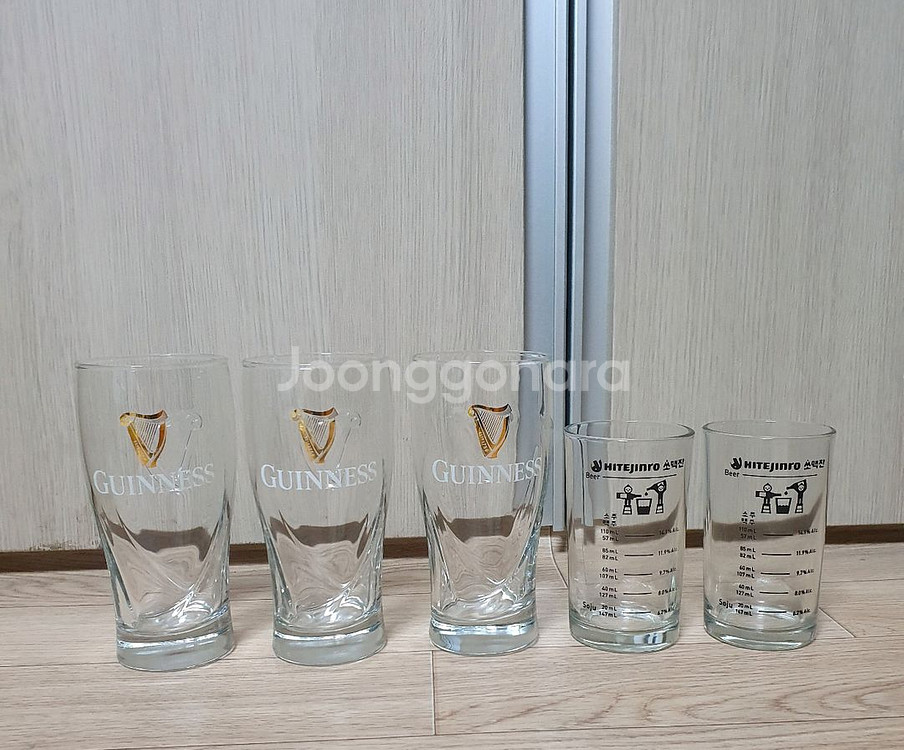 유리잔 와인잔 맥주잔 소주잔 컵 병 수집 골동--2