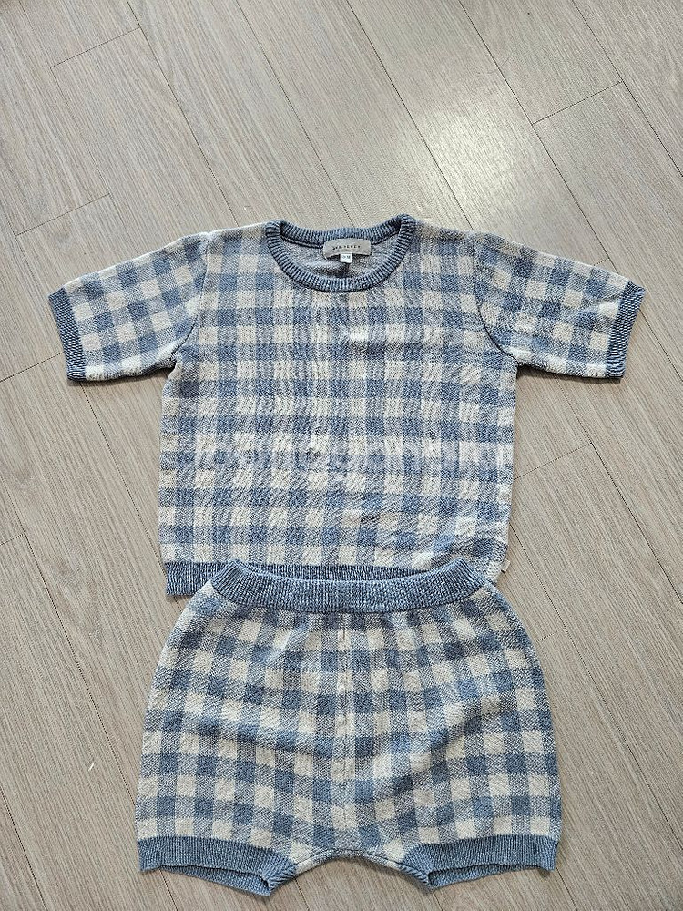 베네베네 체크 니트 셋업 24M--0