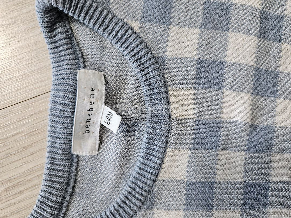 베네베네 체크 니트 셋업 24M--1